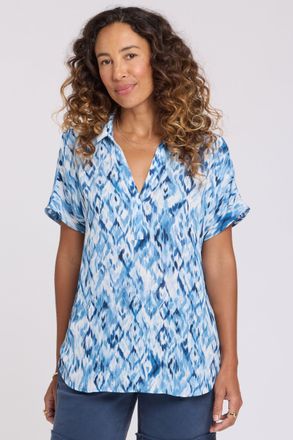 NYDJ Becky Korte Mouwen Blouse