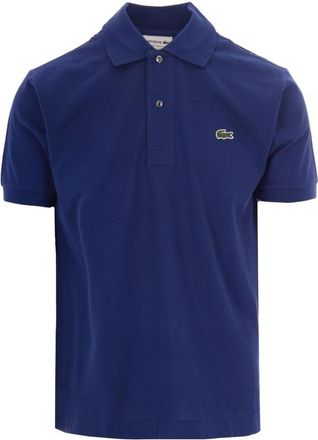 Lacoste Tops, Heren, Blauw, S, Katoen, L.12.12 Origineel Poloshirt