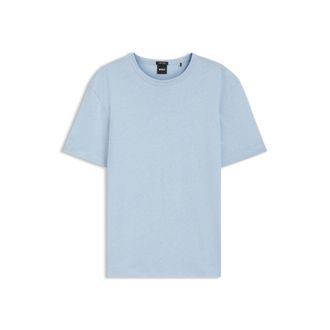 BOSS Cotton-linen T-shirt in a regular fit