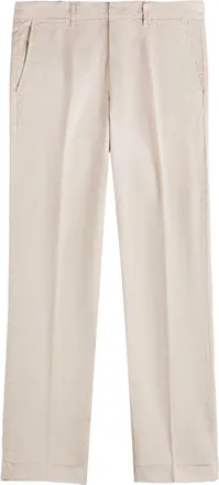 Fay Beige Tailored Rolled Hem Chino Pants