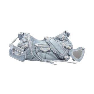Balenciaga Pre-owned Vintage Shoulder Bag - Dames - Pre-owned - Blauw - Maat: ONE Size Denim