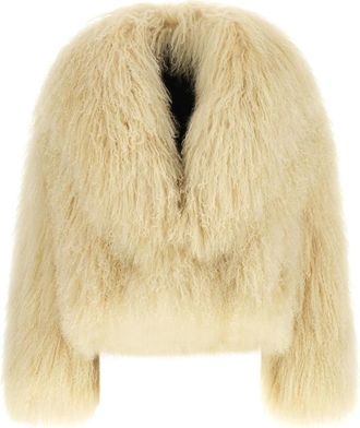 BLANCHA Shearling Jacket - female - Blancha - Faux Fur & Shearling Jackets - Beige - 2XS - Jackets