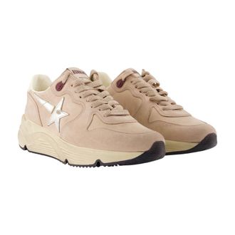 Golden Goose Star-Appliqu&eacute; Leather Sneaker - Beige