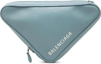 Balenciaga Pre-owned Belt Bags, female, Blue, Size: ONE SIZE Pre-owned Triangle Pouch