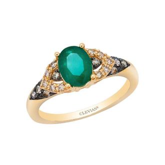 Le Vian Ladies Center Stone Rings set in 14K Honey Gold