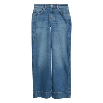 Comma Anna Wide Leg Jeans - Dames - Loose Fit Jeans - Blauw - XL - Denim - Jeans