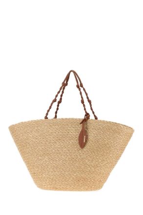Jil Sander Womens Raffia Large Tangle Bucket Bag 918 Exterior: Borse A Secchiello