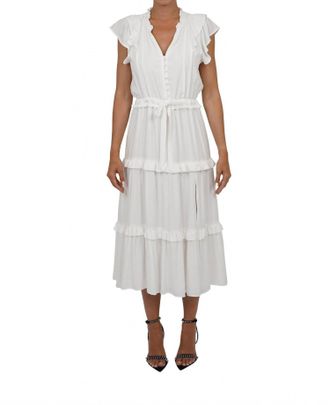 Love Token Sadie Midi Dress In White