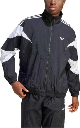 adidas Rekive Woven Track Jacket Asia Sizing Black White IL2465