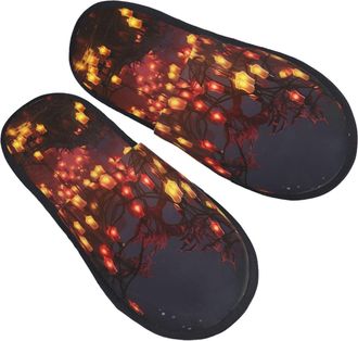 Generic Sliders Paper Lantern Anti-Skid Slippers Soft Shoes For Christmas Hotel Home M
