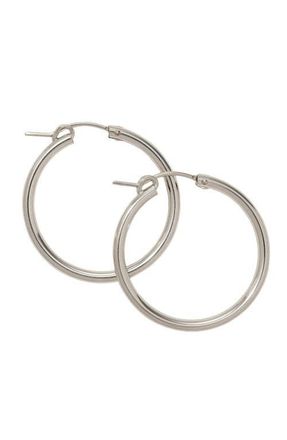 Made by Mary Maude Hoop Earrings in Silver at Nordstrom, Size Medium