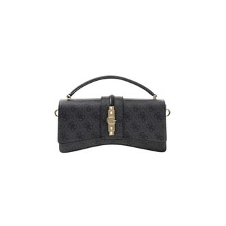 Guess Tassen, Dames, Zwart, ONE Size, Yvonne Logo Mini Top Handl Flp