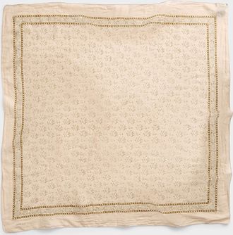 SOEUR Womens Flowers and hearts sheer scarf