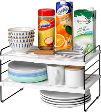 Trade Shop Trade Shop - Mensola Estendibile Organizer Da Cucina Portaspezie Scaffale A 3 Ripiani Multius