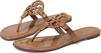 Tory Burch Miller Sandal Womens Shoes Tan : 10.5 M, Leather