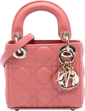 Dior Pre-owned Dior Micro Lambskin Cannage Lady Dior Ladies 15XMA-0232