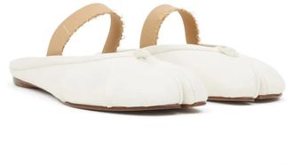 Maison Margiela Ballerinas - Tabi Ballerina Mule Elastic Band Ivory - Gr. 36 (EU) - in Wei&szlig; - f&uuml;r Damen