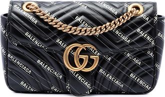 Gucci Pre-owned Gucci Balenciaga The Hacker Project Medium GG Marmont Matelasse Leather Shoulder Bag Ladies 79CCHBTGD5VC88KY