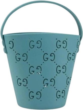 Gucci Pre-owned Vintage Rubber Bucket Bag - Pre-owned - Mujer - Azul - ONE SIZE