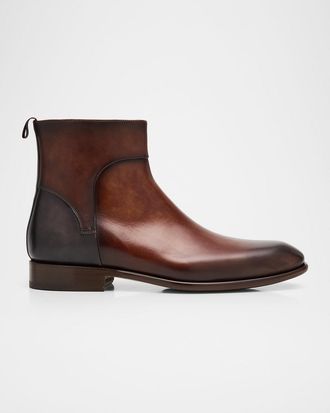 Magnanni Mens Leather Ankle Boots