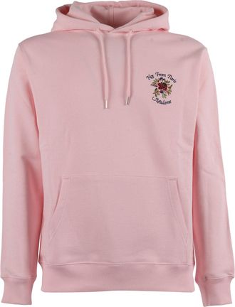 Dr&ocirc;le de Monsieur Light Pink Slogan Rose Hoodie