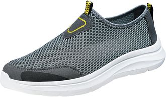 Generic Mens Womens Slip On Trainers Mesh Shoes Air Cushion Sports Casual Walking Sneakers Outdoor Flat for Jogging Adjustable, Quick Drying Breathable Sport 