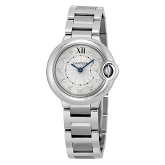Cartier Pre-owned Cartier Ballon Bleu de Cartier Quartz Diamond Silver Dial Ladies Watch WE902073