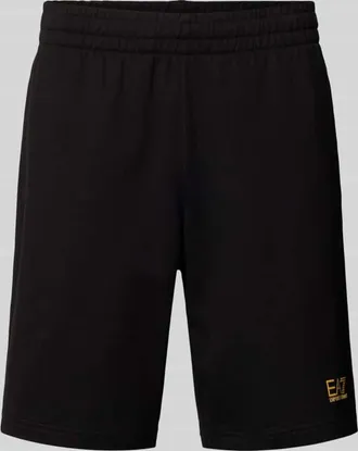 Emporio Armani Shorts mit elastischem Bund und Logo in Black, Gr&ouml;&szlig;e XXXL