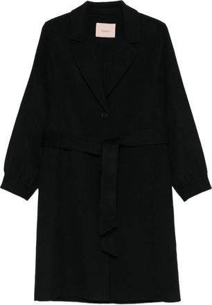 Twinset Belted Lapel Coat