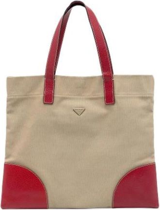Prada Pre-owned Tote Bag - Dames - Vintage Shopper - Veelkleurig - ONE Size - Leer - Vintage