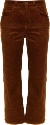 Isabel Marant Ruthie Corduroy Broek - Dames - Vrijetijds broeken - Bruin - M - Katoen - Broeken