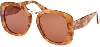 Max Mara MM0092 BRIDGE 56E Womens Sunglasses Tortoiseshell Size 55