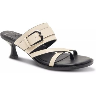 Free People Womens Belted Heel Sandal, Bone Leather