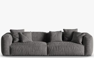 MICADONI Modulares 4-Sitzer Design Sofa Martina - Samtbezug