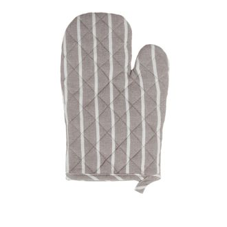 KASANOVA Guanto da forno cotone tinto filo righe chiare