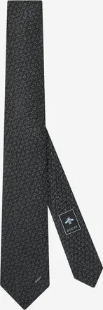 Gucci jacquard zijden stropdas