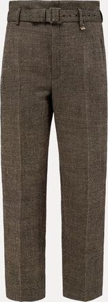 Vivienne Westwood Belted Cigar Trousers Hemp-wool Drill Black-beige 50 Men