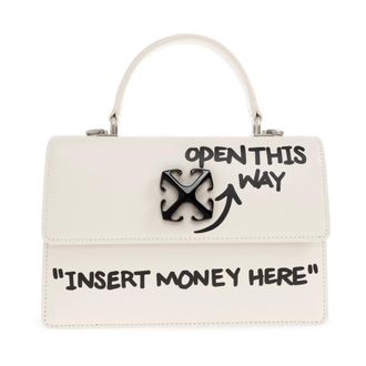 Off-white Handbags, female, Beige, Size: ONE SIZE Jitney 1.4 Handbag