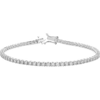 LuvMyJewelry LMJ LoveGrown 10K White Gold Lab Grown Diamond Tennis Bracelets - 3.36 Cts at Nordstrom