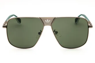 adidas Rectangular Metal Frame Sunglasses - Green