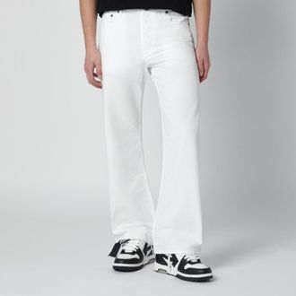 Off-white White trousers with logo