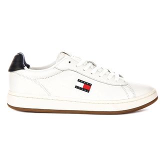 Tommy Hilfiger Archive 98 Leather Trainers - male - Tommy Hilfiger - Sneakers - White - 10 UK - Shoes