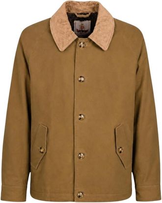 Baracuta Waxed Deck Jacket - Heren - Zomerjassen - Beige - 3XS - Katoen - Jassen