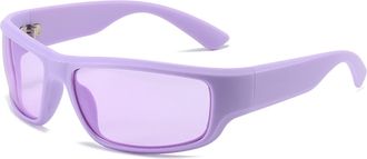 Generic Mens Driving Outdoor Womens Commuter Sunglasses(Purple)