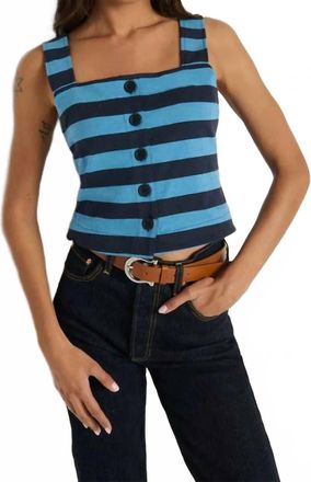 Nation Ltd Joni Stripe Tank Top In Rugby Stripe