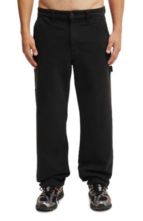 Cotton On Mens Baggy Worker Pant in Black at Nordstrom, Size 30