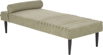 Beliani Beliani - Chaise longue moderno minimalista diván individual tela verde Mauriac