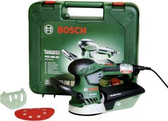 Bosch Lijadora Exc&eacute;ntrica Pex 400 Ae - 350w - En Caja + Accesorios - 06033a4000