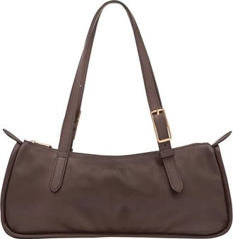 Longchamp Looong East/West Leather Shoulder Bag in Mocha at Nordstrom