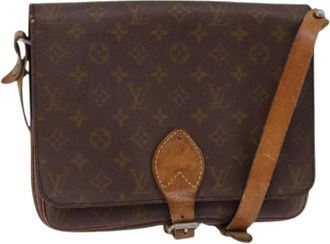 Louis Vuitton Pre-owned Cross Body Bags, female, Brown, Size: ONE SIZE Pre-owned Vintage Canvas Cross Body Bag
